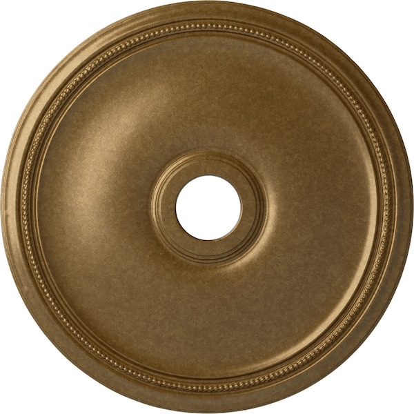 Ekena Millwork Theia Ceiling Medallion (Fits Canopies up to 6 3/4"), 24"OD x 3 5/8"ID x 1 3/4"P, Pale Gold CM24THPAS - main